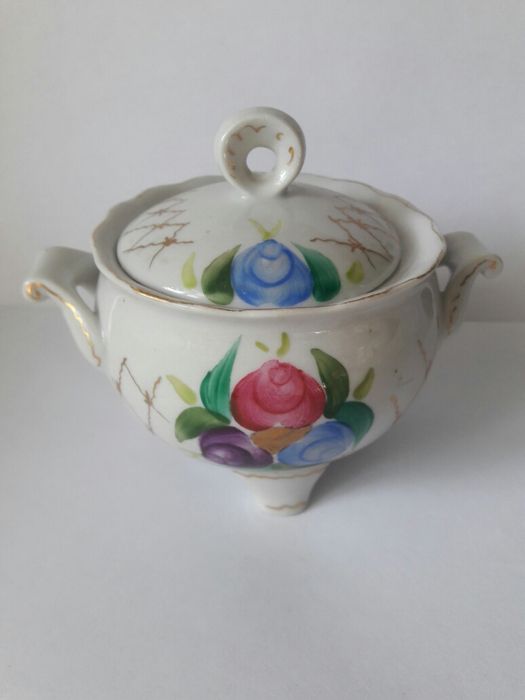 Винтаж. СССР. Сахарница. Фарфор. Сысерть.