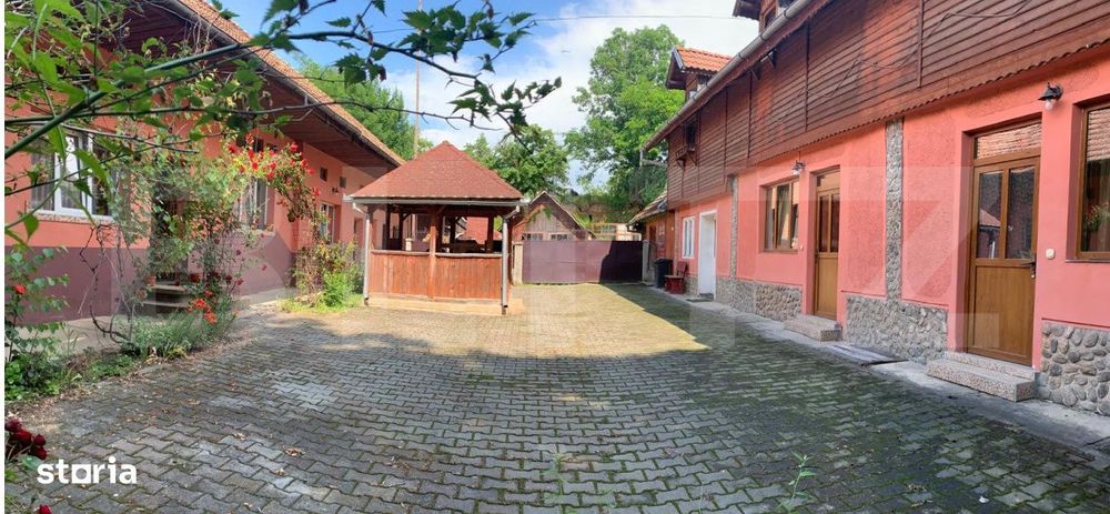 Pensiune + casa pe 5.500 mp, la poalele Muntilor Fagaras – Gura-Vaii