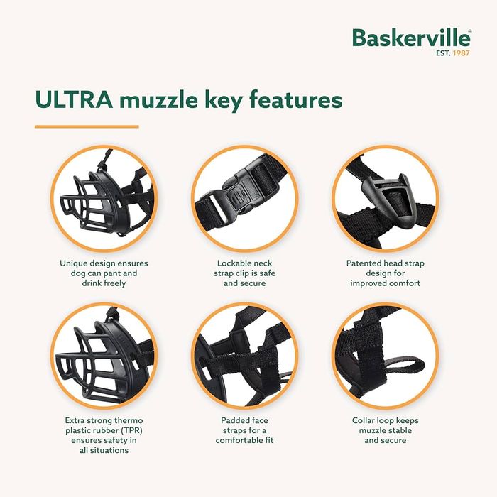 Botniță pentru câini Baskerville ULTRA | Mărimea 5