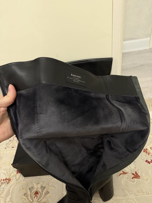 Сапоги баскони на каблуке