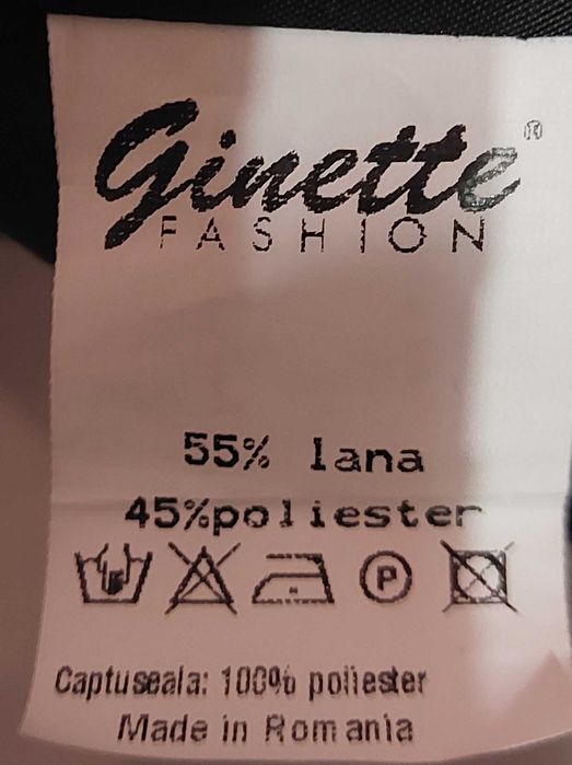 Jacheta / sacou in carouri cu cordon detasabil Ginette - 44