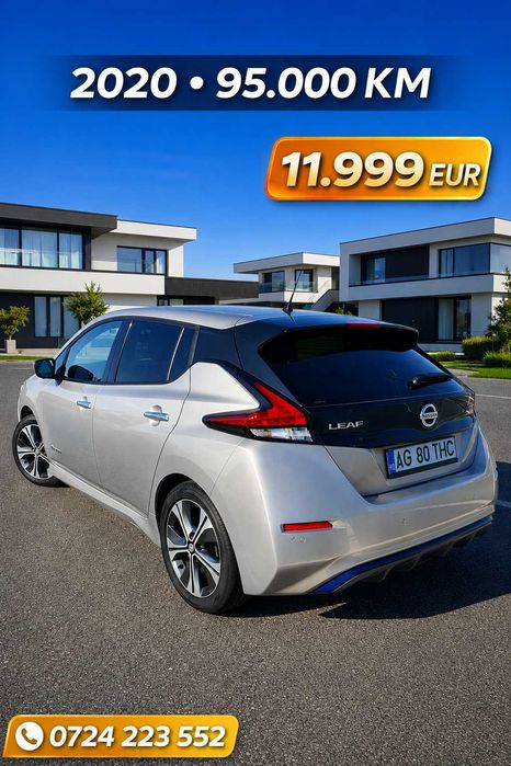 Nissan Leaf Tekna 2020/Navigatie/Clima/Scaune incalzite/Camere 360