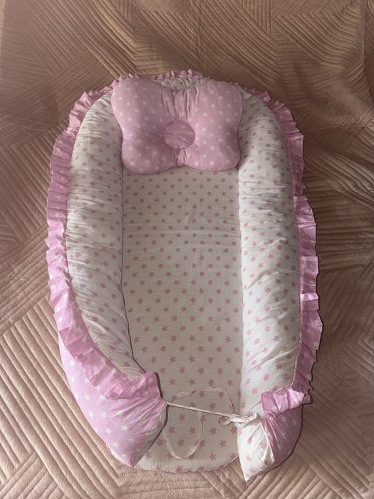 Детский кокон с подушкой