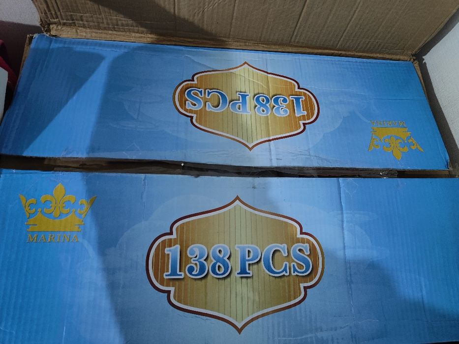 Набор посуда 138 предметов, новый