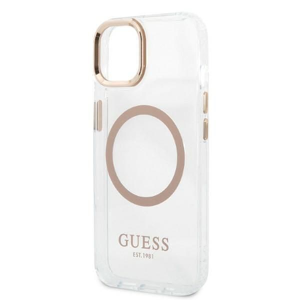 Guess hardcase metal outline magsafe - дизайнерски кейс с magsafe за i