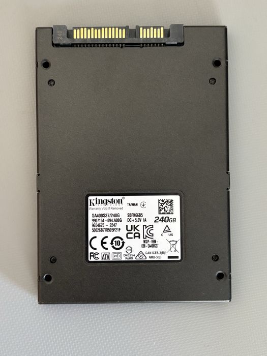 240GB Kingston SSD в перфектно състояние