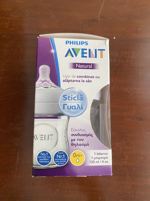 Lot 3 biberoane Philips Avent si tampoane sani