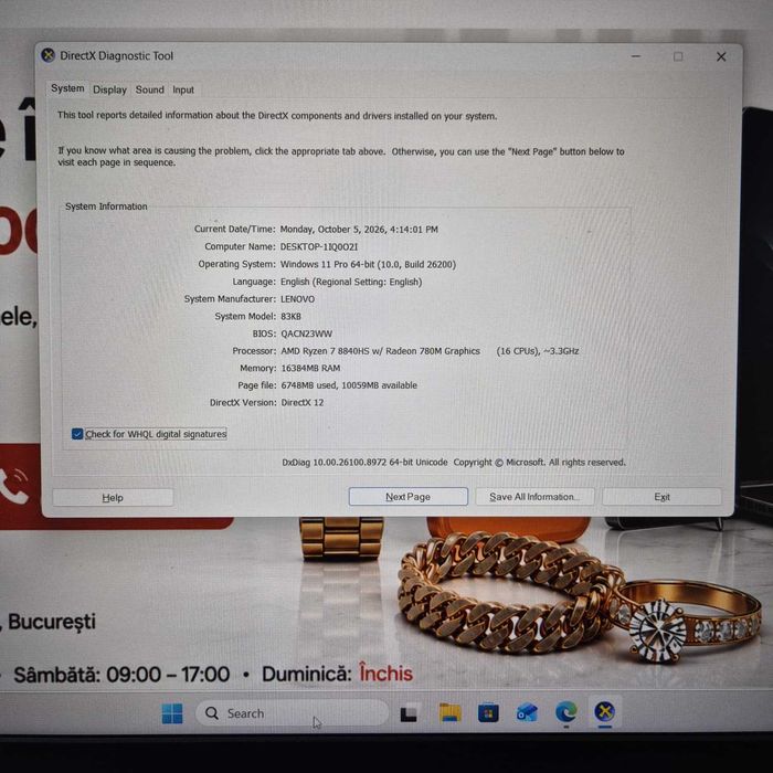 Laptop Lenovo IdeaPad Slim 3 AMD Ryzen 7 gen 7 16gb 512gb Zeus Amanet Rahova 36766