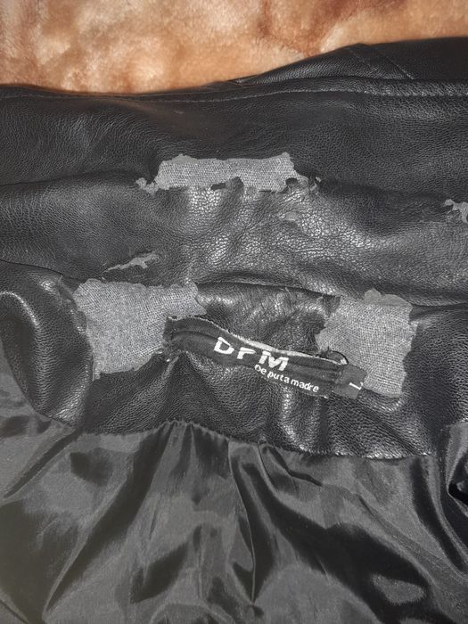 Куртка  кожанка в нормальном состоянии