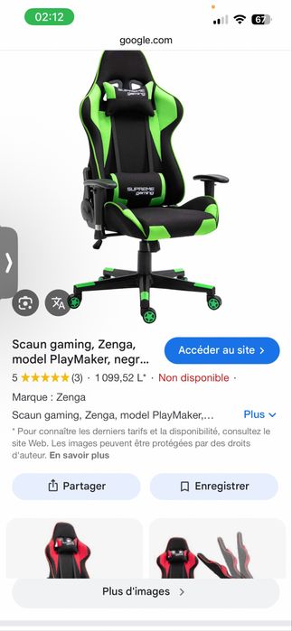 Scaun gaming, Zenga, model PlayMaker