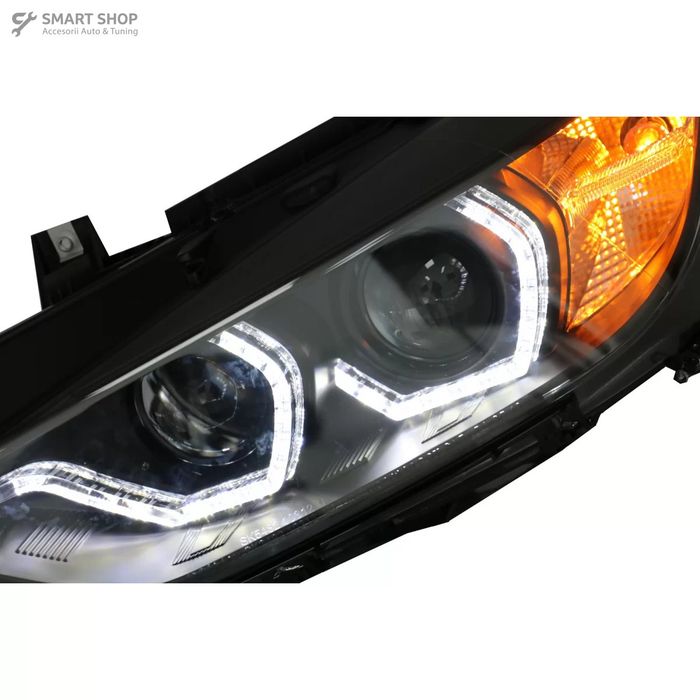 Faruri Full Angel Eyes LED DRL BMW 3 Series F30 F31 Sedan Touring (10.