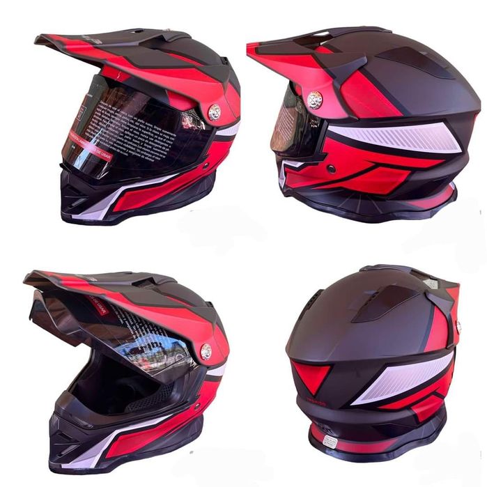 Ендуро каска №3826 RED