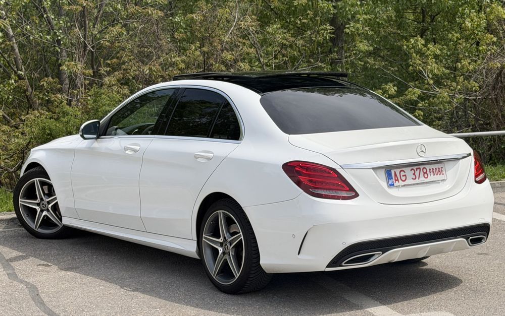 Mercedes C180d 2018 AMG euro 6 pano camere 360 led km reali rate/leasing/buy/back