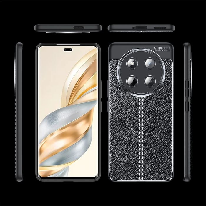 Honor Magic 7 Lite / 7 Pro / Лукс кейс гръб кожена шарка