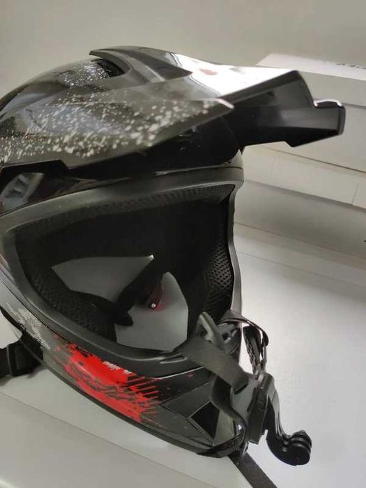 Set echipament Cross Enduro Atv Casca Ochelari UV Manusi Flytec, marime M,
