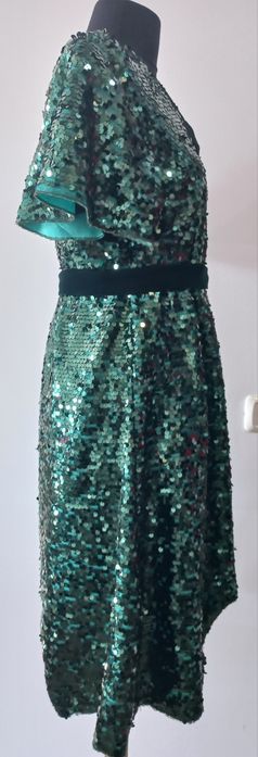 Rochiță paiete verzi