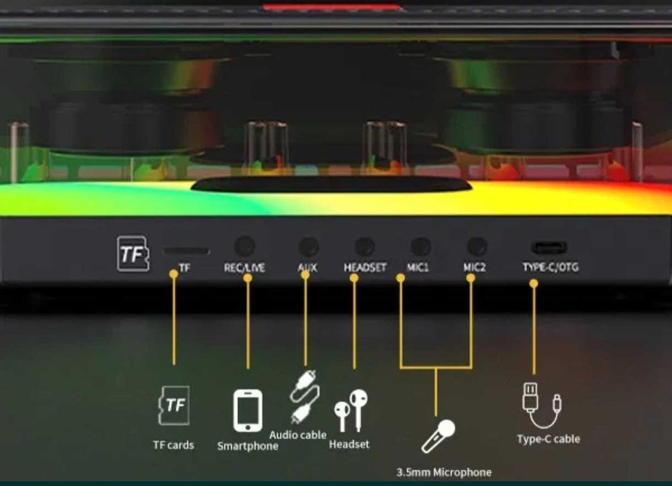 Комплект оборудване за подкаст Аудио миксер карта микрофони караоке