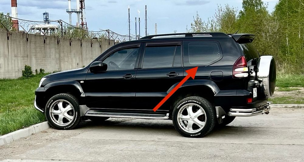 Прадо 120 молдинг стекла заднего Prado 120 молдинг на крыло