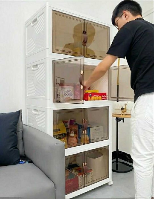 складной пластиковый шкаф для хранения