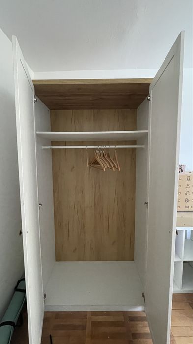 Dulap Markskel Jysk 112x210 alb/stejar