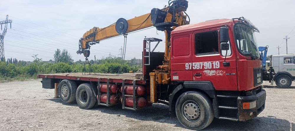 Man 2000yil, 7.5t. 26m strela, socan.