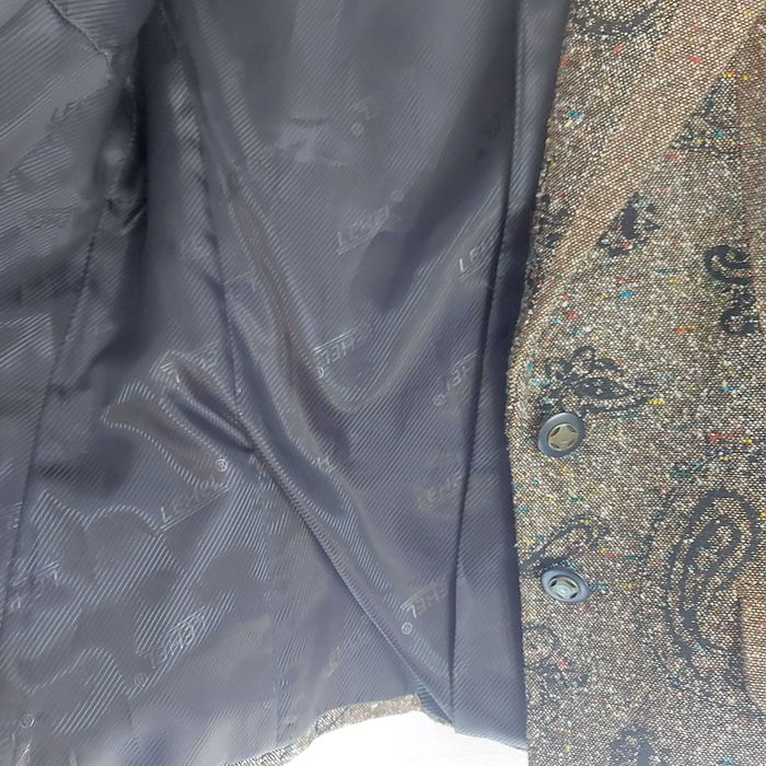 Sacou vintage Lehel mărimea S (36/38) imprimeu Paisley / tweed fin