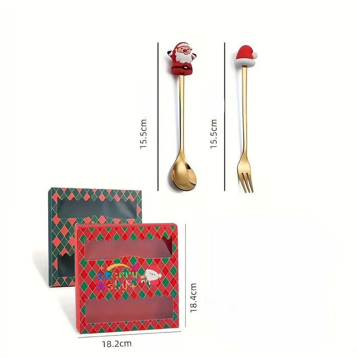 Set lingurite si furculițe de Crăciun , perfect pentru cadou