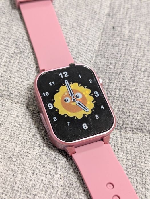 Детски смар часовник в розово