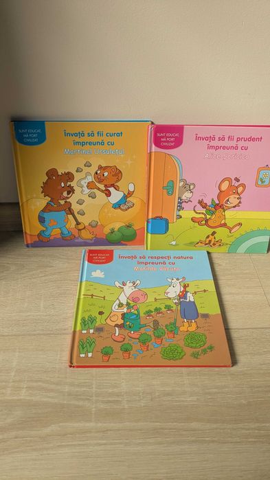 Set de 3 cărți din categoria Sunt educat, Ma port civilizat: Învață să fii curat cu Martinel,