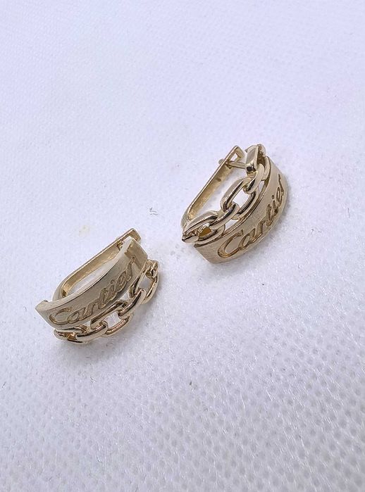 Серьги жёлтое золото