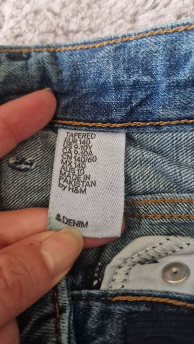 Blugi băieți 9-10 ani, H&M, model Tapered