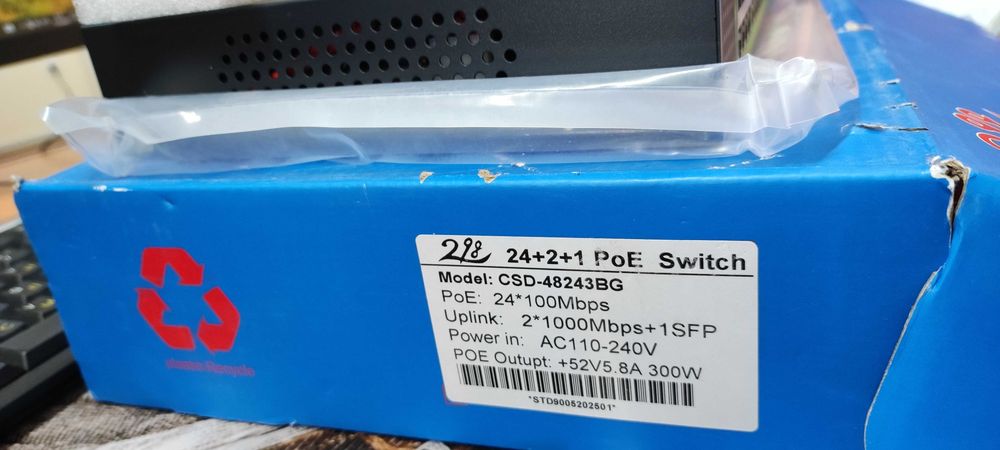 Smart POE Switch 24+2+1