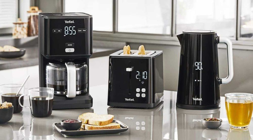 Tefal Smart'n Light 1L кана с избор на температура и функция за поддържане на топлината, цифрова кана с LED дисплей, бързо загряване,  1 ЛИТЪР