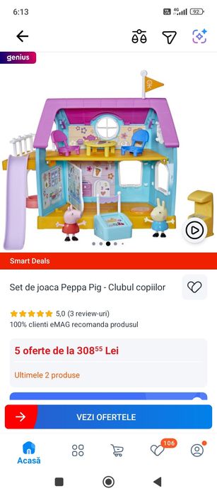 Jucărie casa Peppa pig