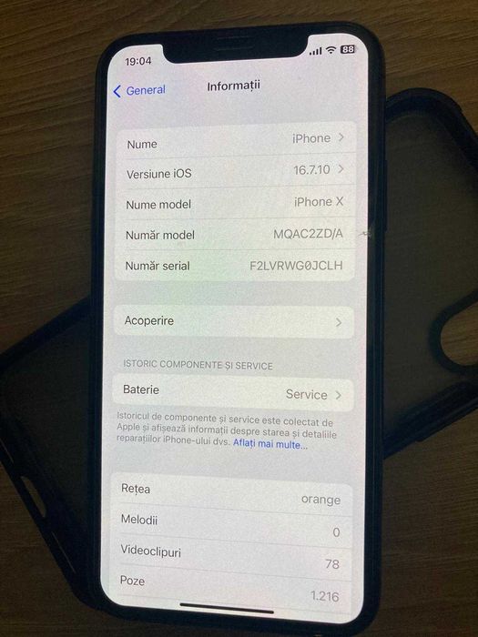 Iphone x in stare buna
