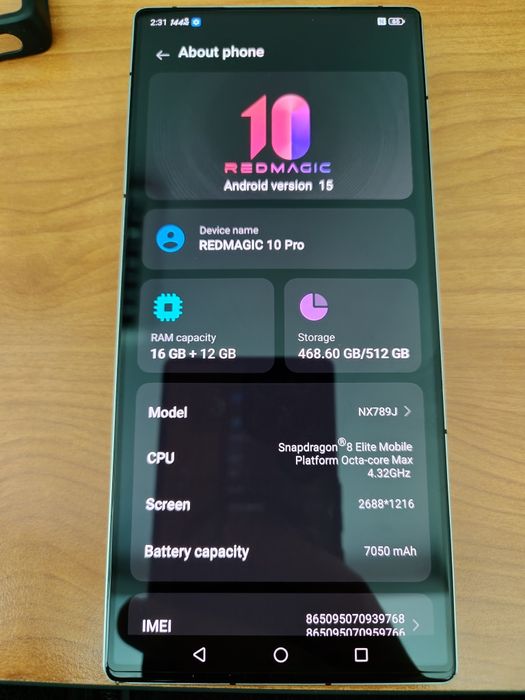 RedMagic 10 Pro 16+512