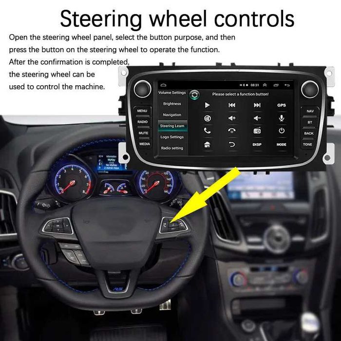 Мултимедия за Ford Focus S-Max Mondeo Galaxy Kuga с Android Навигация