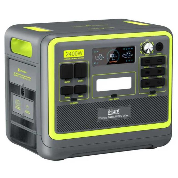 2.4kW соларна станция с батерии 2kWh! Резервно захранване - 4800W пиково, 2400W постоянни - соларна станция, мобилен инвертор