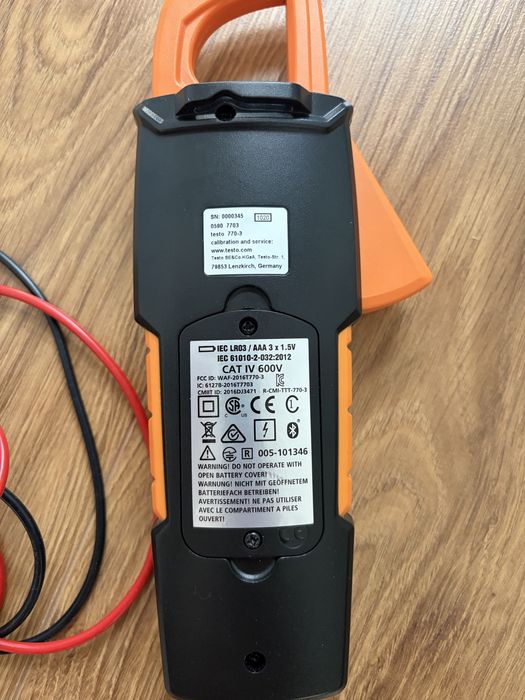 Cleste ampermetric Testo 770-3