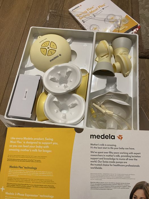 Medela Двойна двуфазна електрическа помпа за кърма Swing maxi Flex