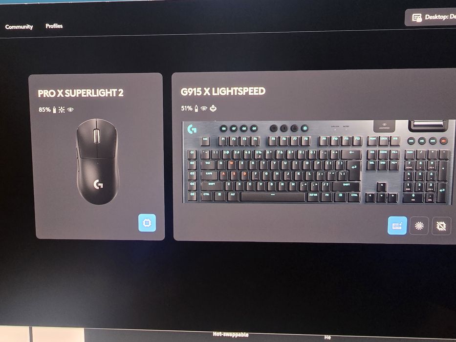 Механична клавитура Logitech G915X Lightspeed Tactile