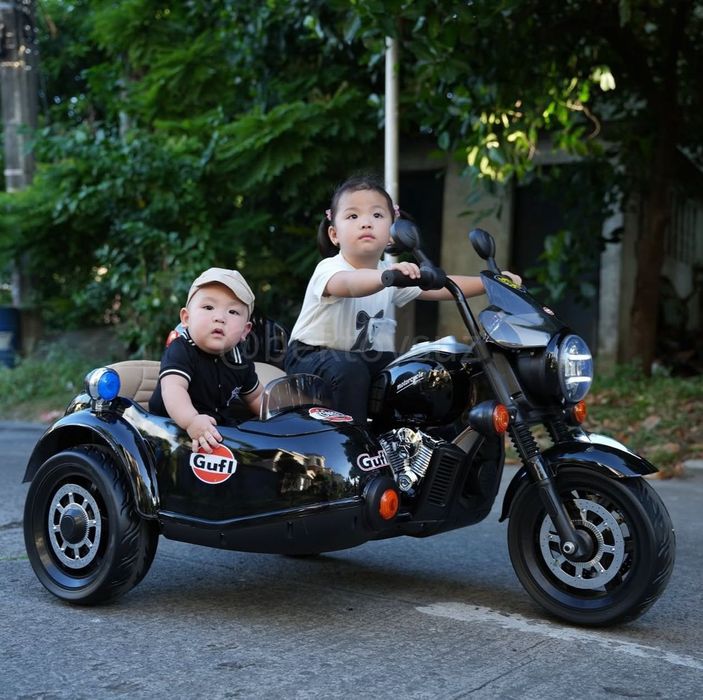 Детский мотоцикл GUFI 12V | 2-местный, 3-10 лет, до 80 кг
