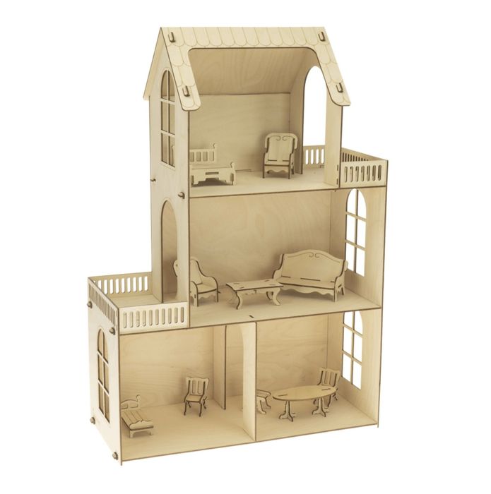 Детска дървена къща за кукли и Peppa Pig