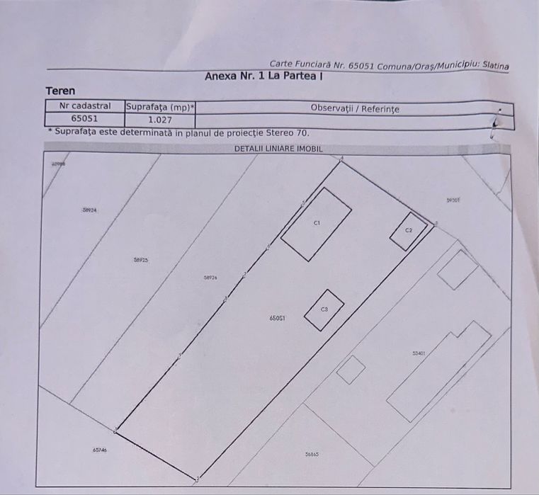 Teren intravilan - 1027 mp, str. Popa Șapcă, Slatina
