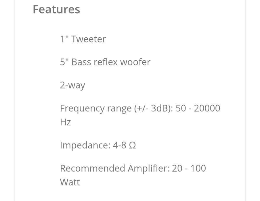 Активни Tangent x5  BT букшелф тонколони