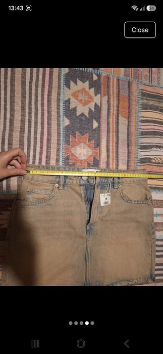 Fusta mini denim Reserved