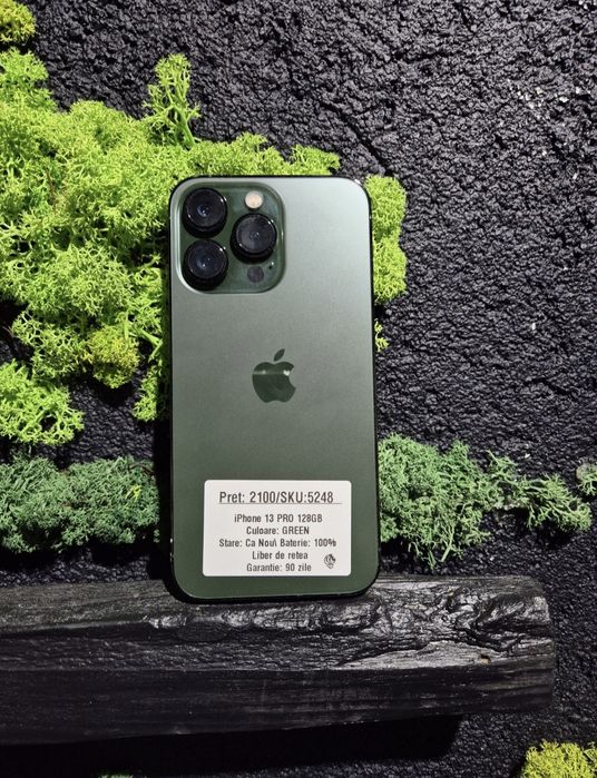 iPhone 13 Pro 128gb Green Neverlocked Bat 100%/Fact+Garantie