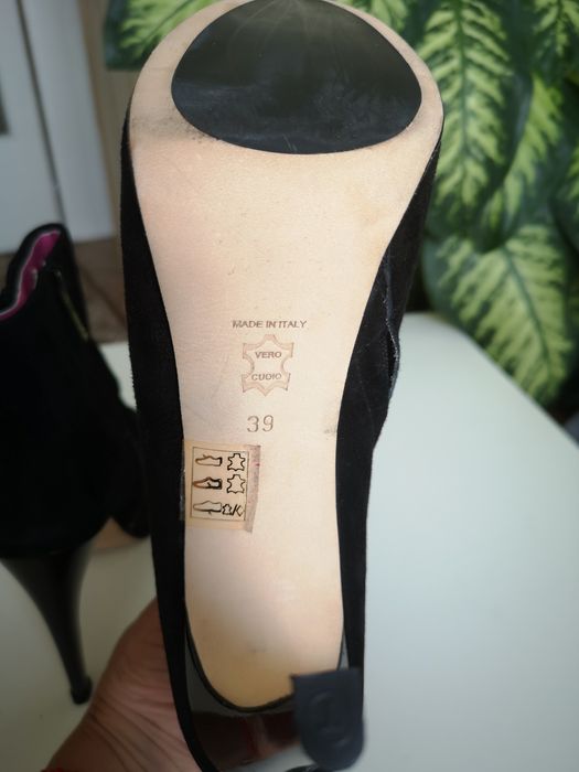 Боти естествен велур Vero Cuoio