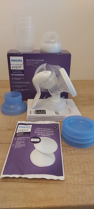 Pompa de san manuala cu recipiente nefolosite de stocare Philips Avent, SCF430/13, stare excelenta