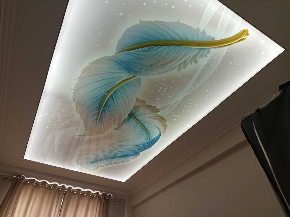 Натяжной потолок с фотопечатью |Natyajnoy Potolog  15 лет гарантия